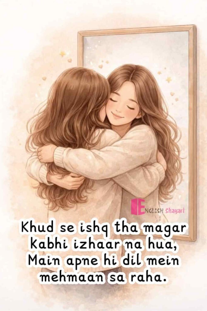 2 Lines Self Love Shayari in English