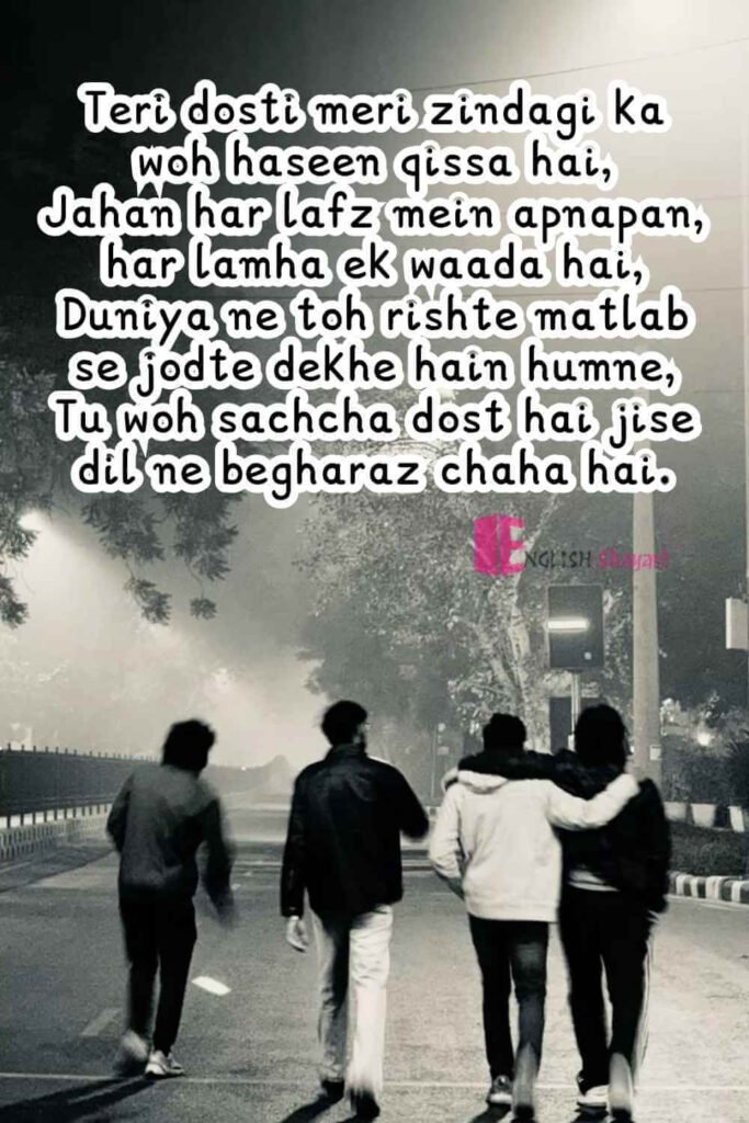 Heart Touching Best Friend Shayari in English